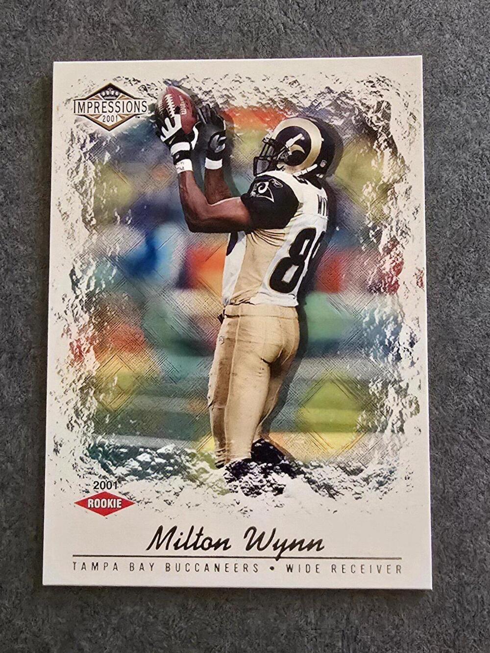 2001 Pacific Impressions Retail #201 Milton Wynn Rookie Football Card
